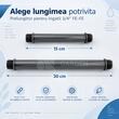 Prelungitor aspersor 3/4” FE-FE / Riser pentru irigații