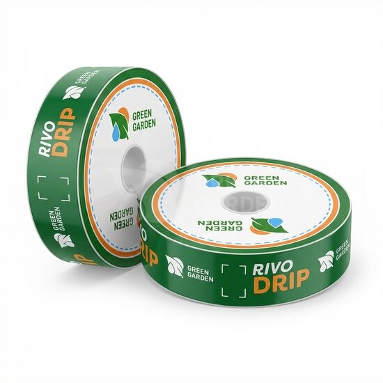 Bandă Picurare RIVO DRIP 16 mm, 15 mil, 30 cm, 1,6 l/h – Rolă 1300 m